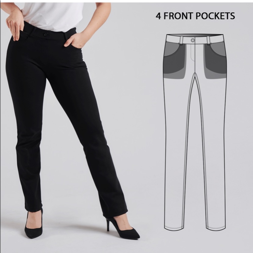 Betabrand Dress Pant Yoga Pants Size Large Long